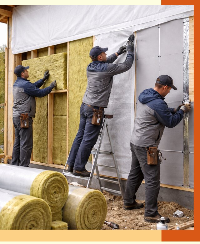 Утепление каркасного дома в Североморске от 4493 руб./м2 — профессионально | ТепломастерСвм