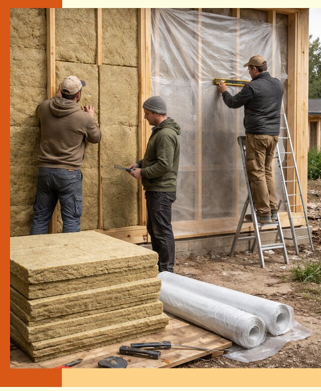 Утепление каркасного дома в Североморске под ключ с гарантией качества