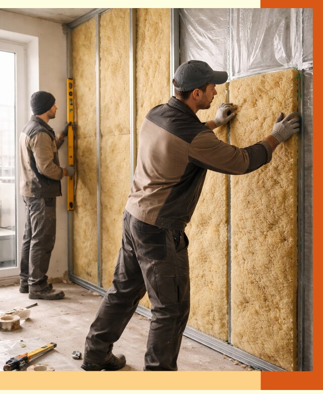 Утепление квартиры изнутри в Североморске от 4653 руб. за м2 | Проф. работы ТепломастерСвм