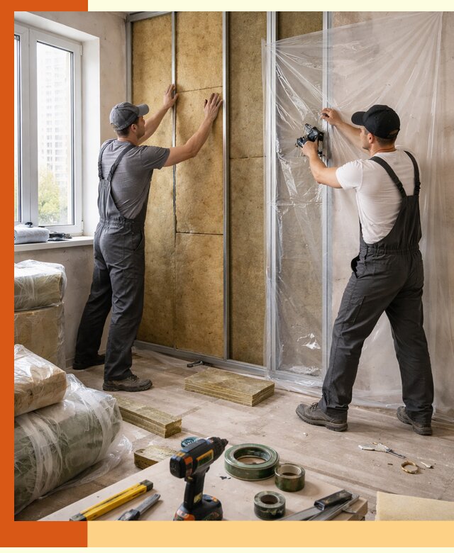 Утепление квартиры изнутри профессионально в Североморске