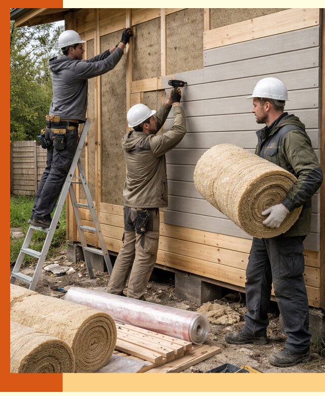 Утепление бани снаружи в Североморске профессионально и надежно