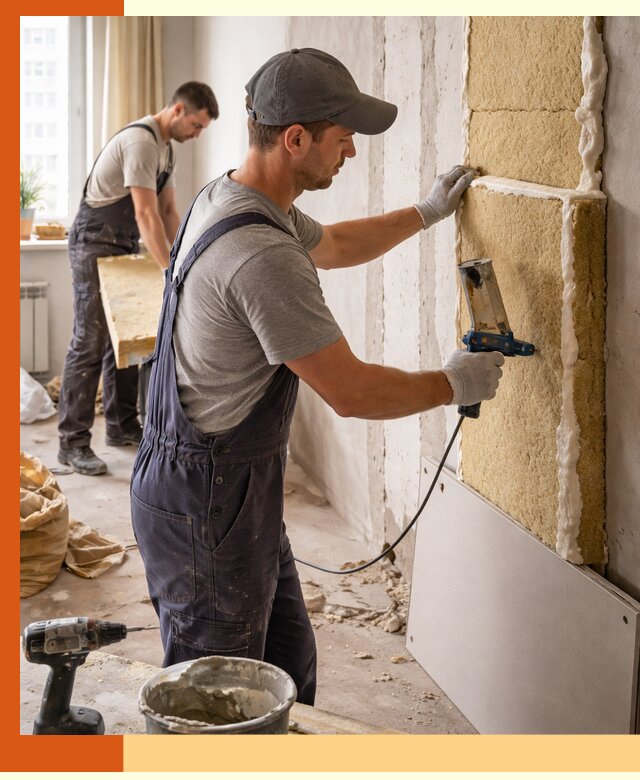 Утепление стен изнутри в Североморске — качественно и эффективно