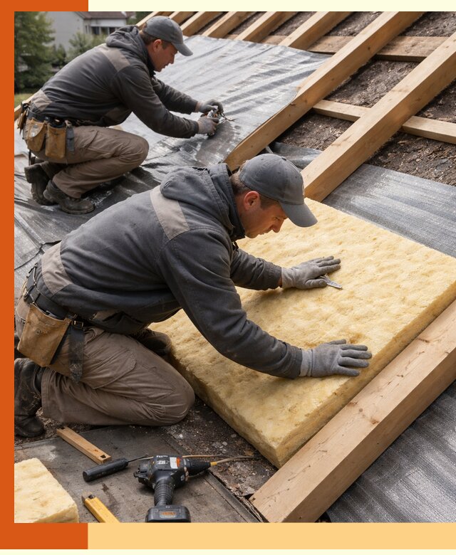 Профессиональное утепление крыши в Североморске качественно и надежно