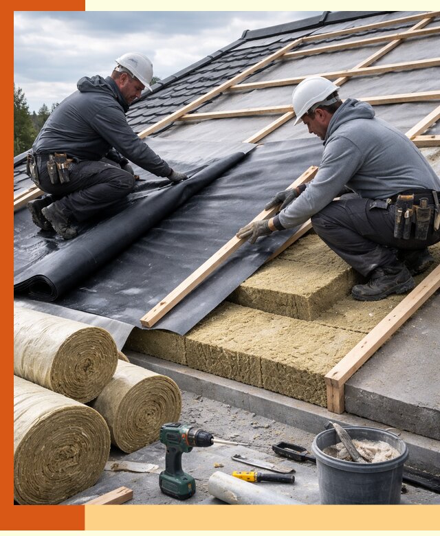 Утепление крыши снаружи в Североморске: профессиональная теплоизоляция