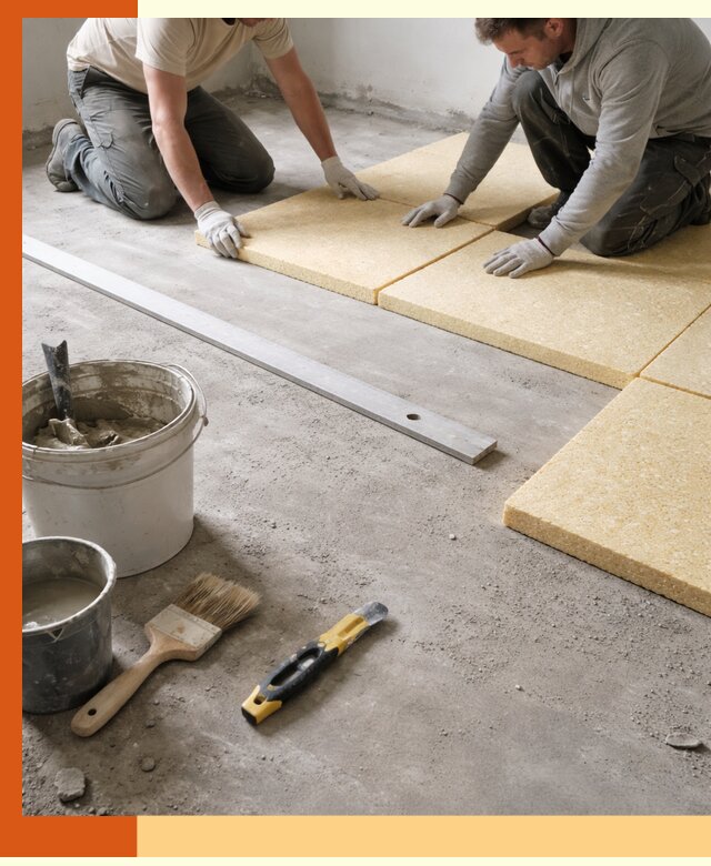 Утепление бетонного пола в Североморске профессионально и недорого