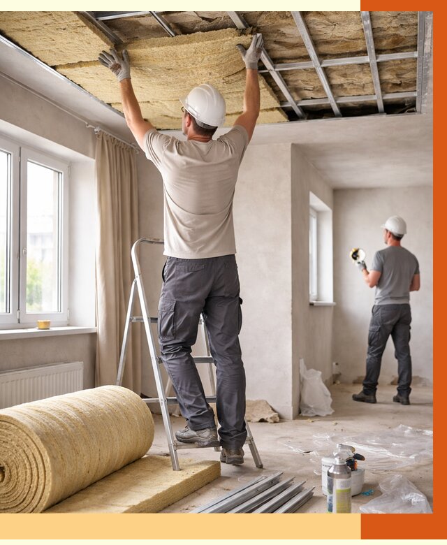 Утепление потолка в частном доме в Североморске от 1016 руб./м² — работы под ключ | ТепломастерСвм