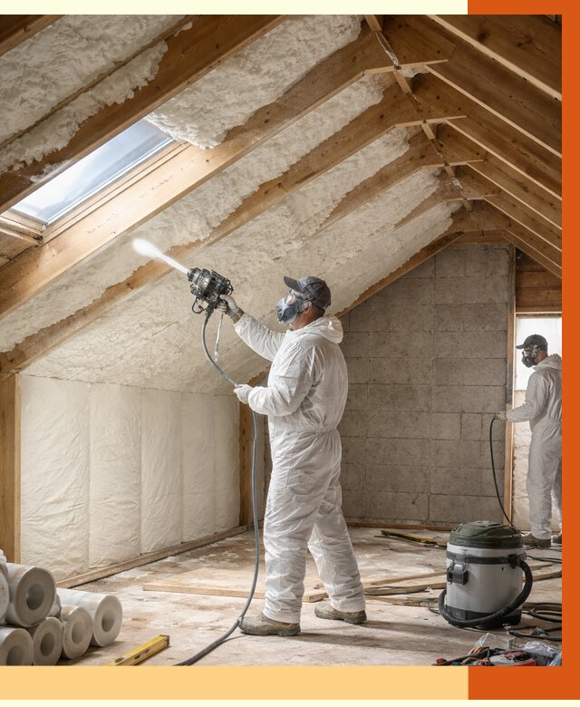 Утепление мансарды ППУ в Североморске от 2942 руб./м² — заказать под ключ | ТепломастерСвм