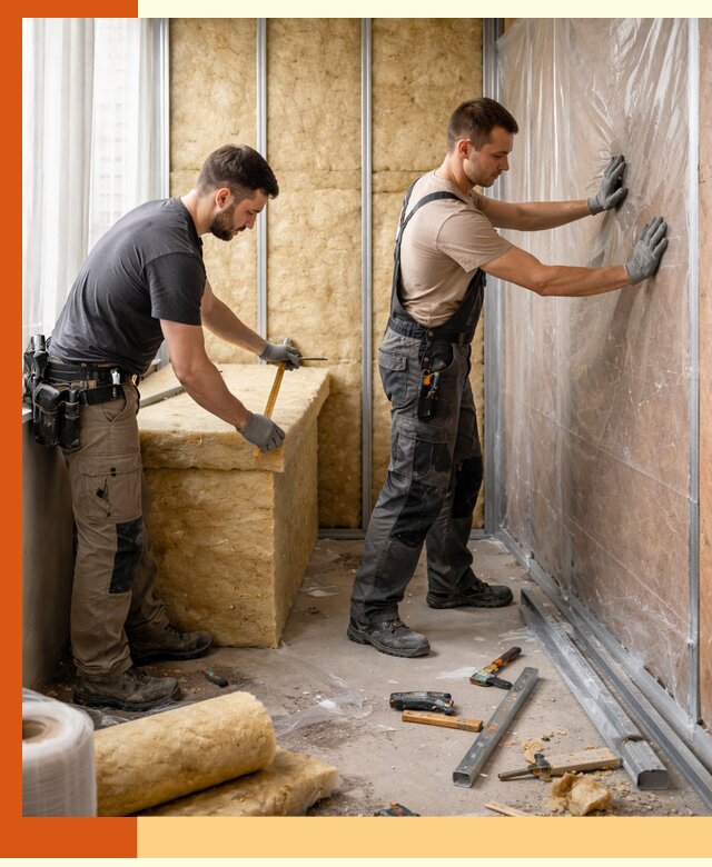 Профессиональное утепление лоджии в Североморске эффективно и надежно