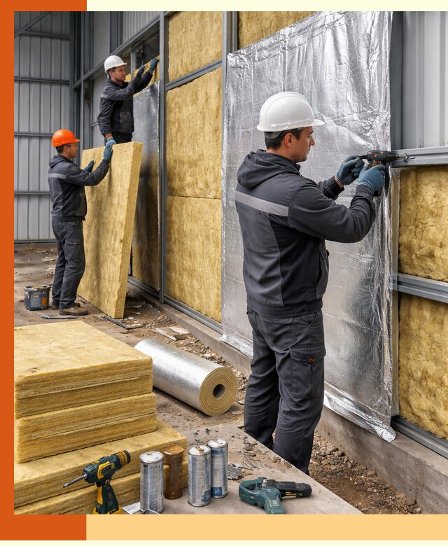 Утепление металлического ангара профессионально в Североморске