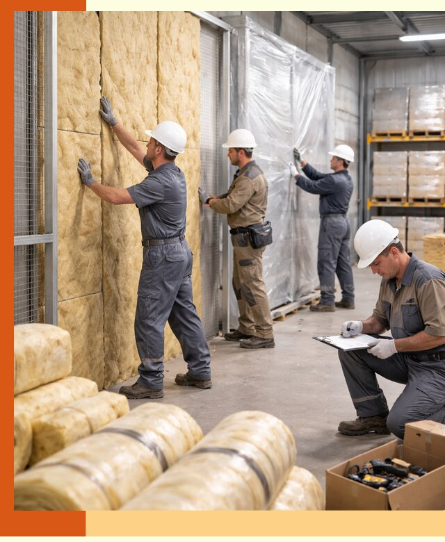 Утепление склада готовой продукции в Североморске качественно и быстро