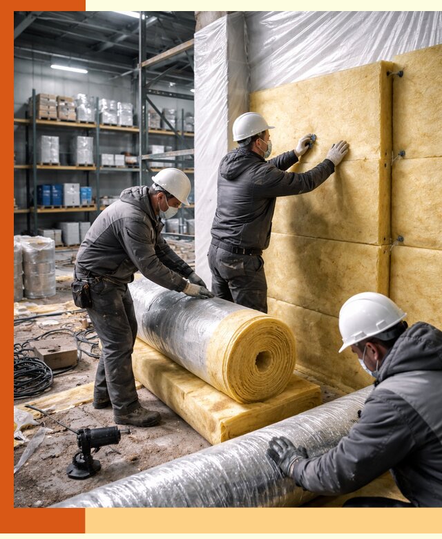 Утепление склада химсырья в Североморске: безопасная и эффективная изоляция