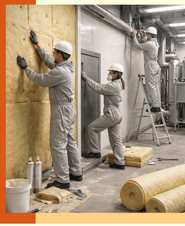 Утепление пищевого цеха под ключ в Североморске