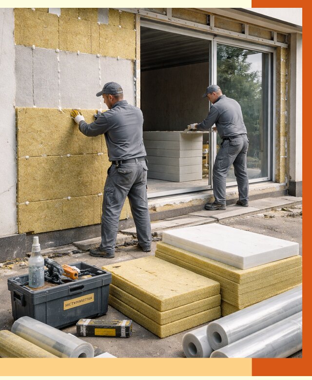 Утепление торгового павильона в Североморске от 15511 руб./м² под ключ | ТепломастерСвм