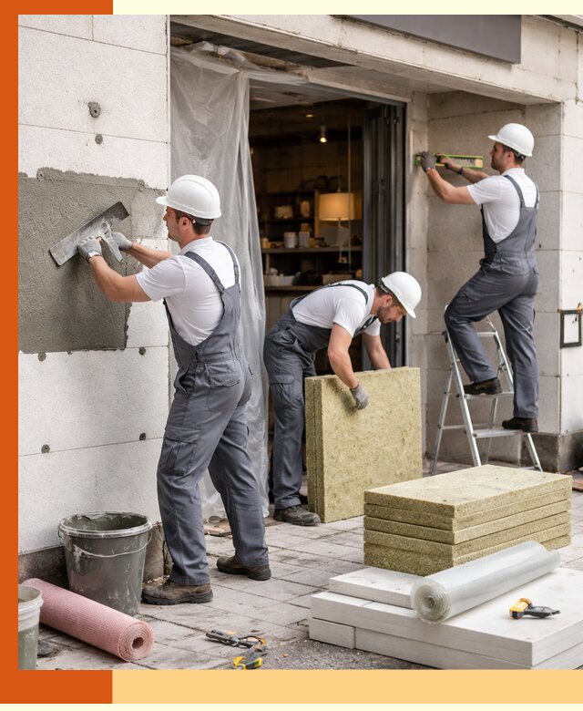 Утепление кафе в Североморске: профессиональная теплоизоляция и монтаж