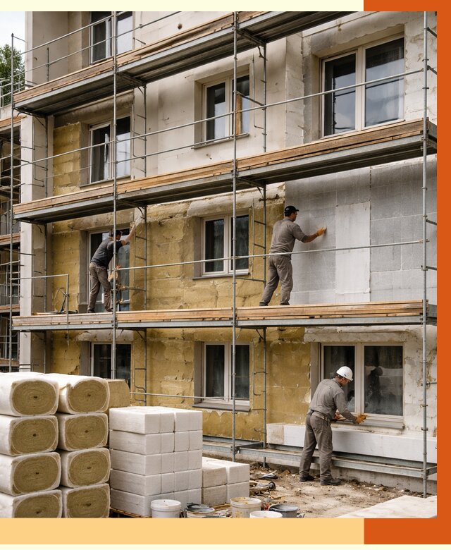 Утепление гостиницы в Североморске от 7702 руб./м2 — комплексно, ППУ, под ключ | ТепломастерСвм