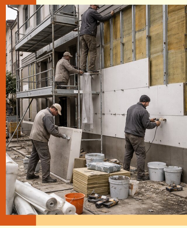 Утепление гостиницы под ключ в Североморске с гарантией качества