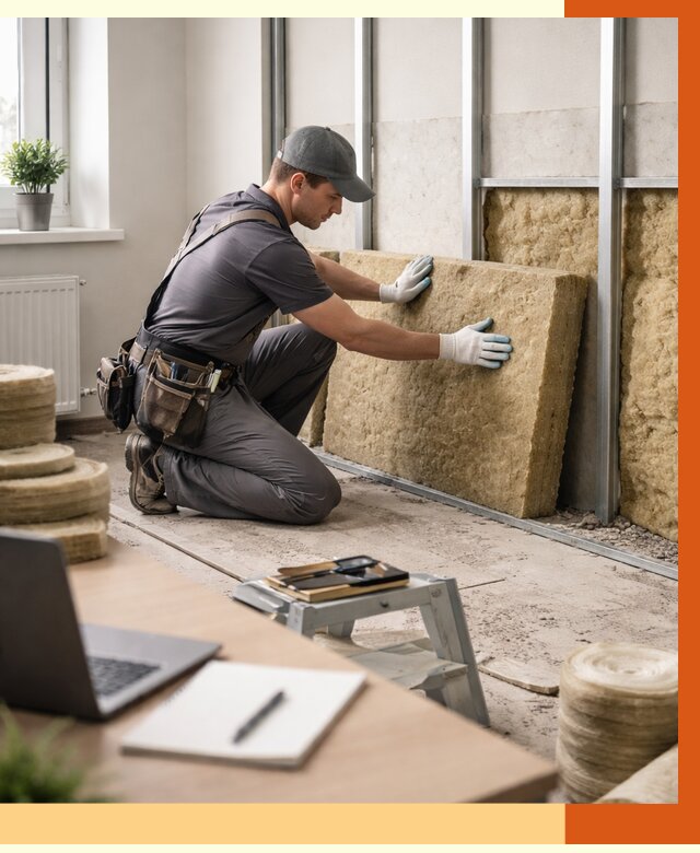 Утепление офиса в Североморске от 4814 руб/м2 — комплексное утепление офиса под ключ | ТепломастерСвм