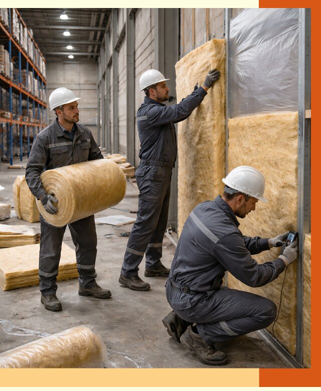 Утепление логистического центра в Североморске от 4814 руб/м² под ключ | ТепломастерСвм