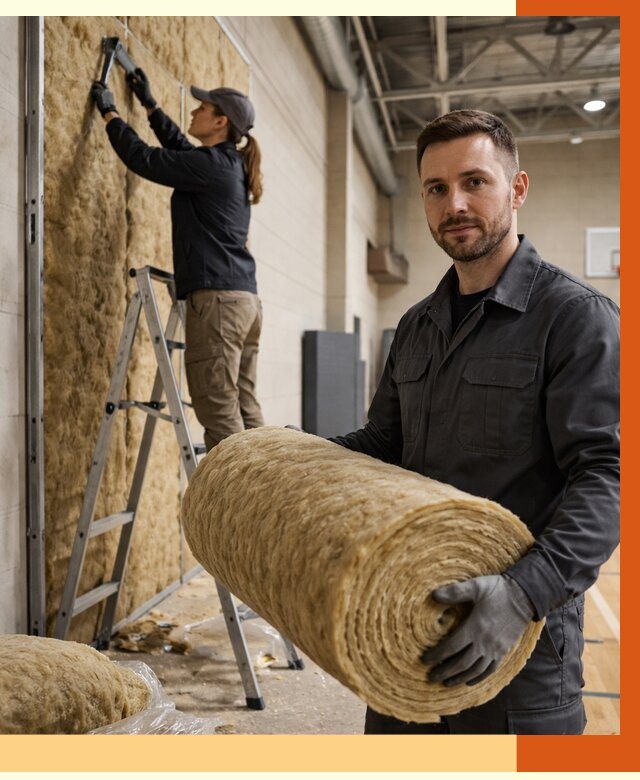 Утепление спортзала в Североморске от 8023 руб/м2 — комплексное утепление под ключ | ТепломастерСвм