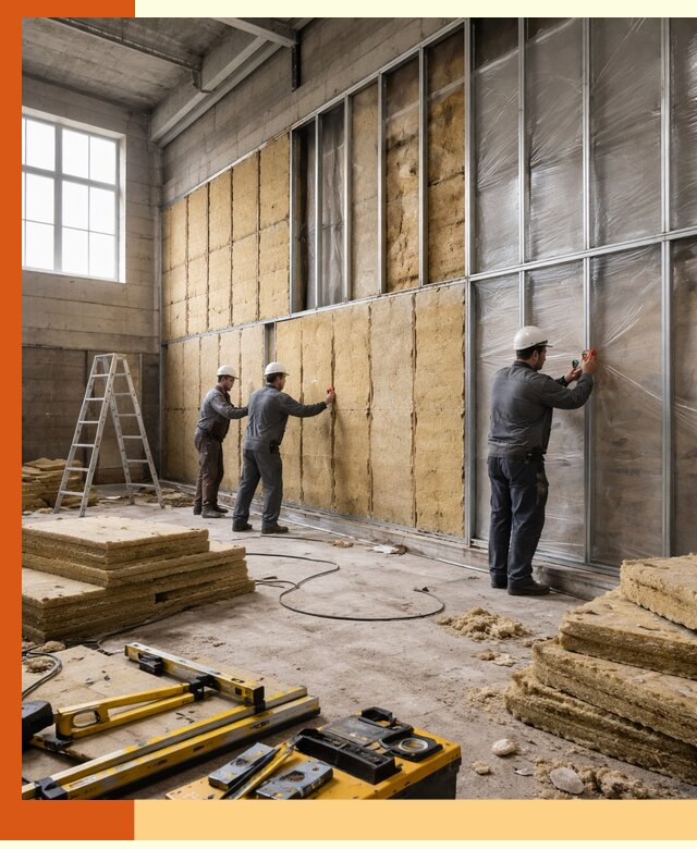 Утепление спортивного зала в Североморске качественно и недорого