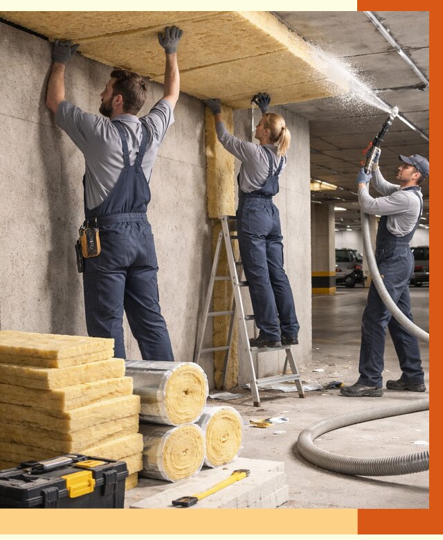 Утепление паркинга в Североморске от 7274 руб./м2 — работы под ключ | ТепломастерСвм