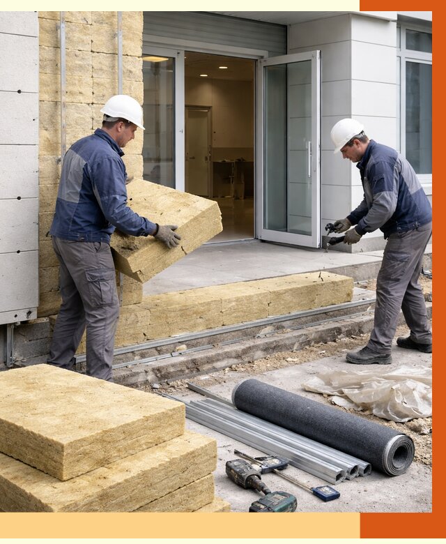 Утепление медицинского центра в Североморске под ключ от 13371 руб./м² | ТепломастерСвм