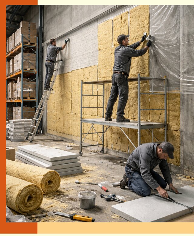 Утепление холодного склада под ключ в Североморске