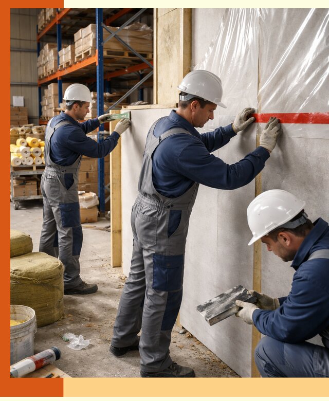 Утепление теплого склада под ключ в Североморске