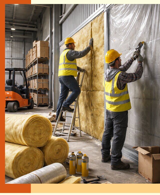 Утепление склада с техникой в Североморске под ключ