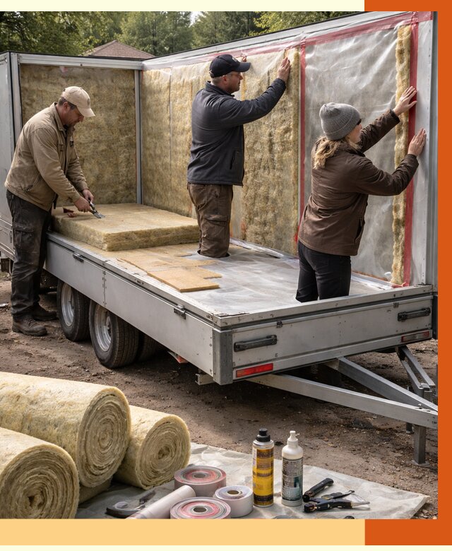 Утепление прицепа в Североморске под ключ от 13371 руб. — комплекс от ТепломастерСвм