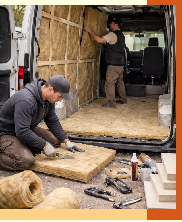 Утепление кемпера в Североморске под ключ от 12836 руб. — профессионально | ТепломастерСвм