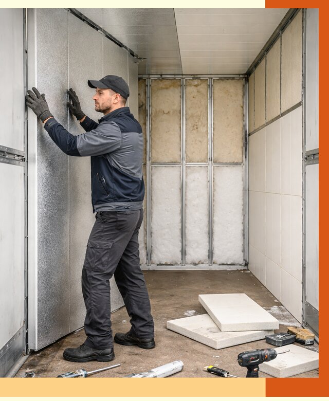 Утепление холодильного кузова в Североморске от 14441 руб. под ключ | ТепломастерСвм