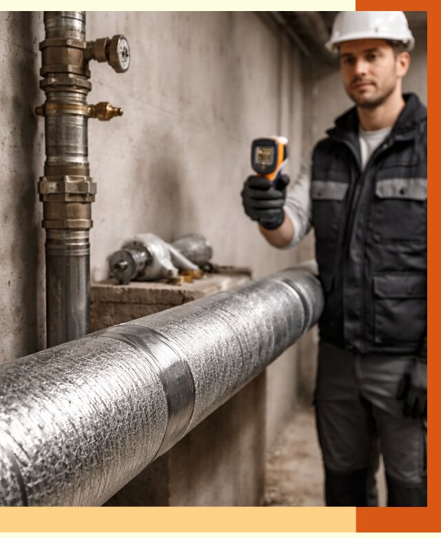 Утепление труб водоснабжения в Североморске от 9092 руб. за м² — услуги ТепломастерСвм