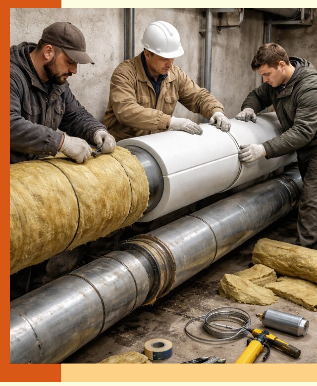 Утепление трубопровода в Североморске с гарантией энергоэффективности