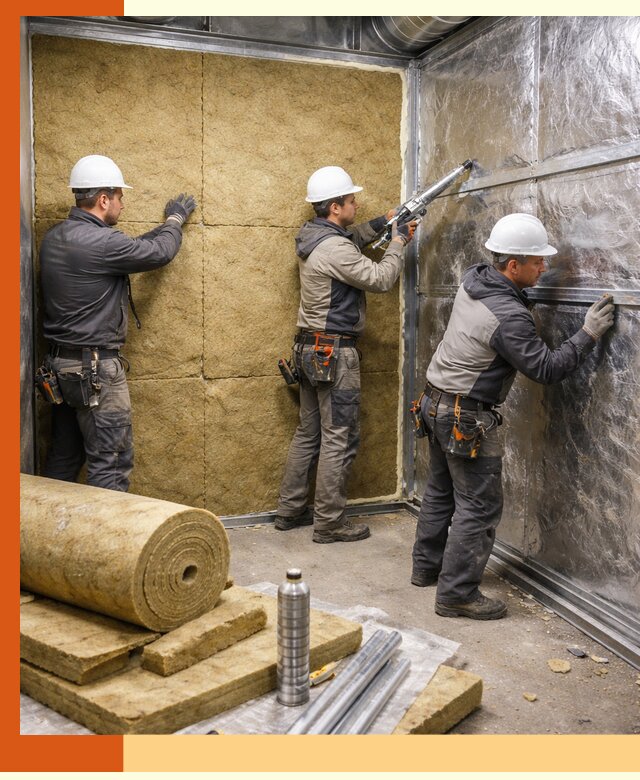 Утепление венткамеры в Североморске — качественная теплоизоляция и шумопоглощение