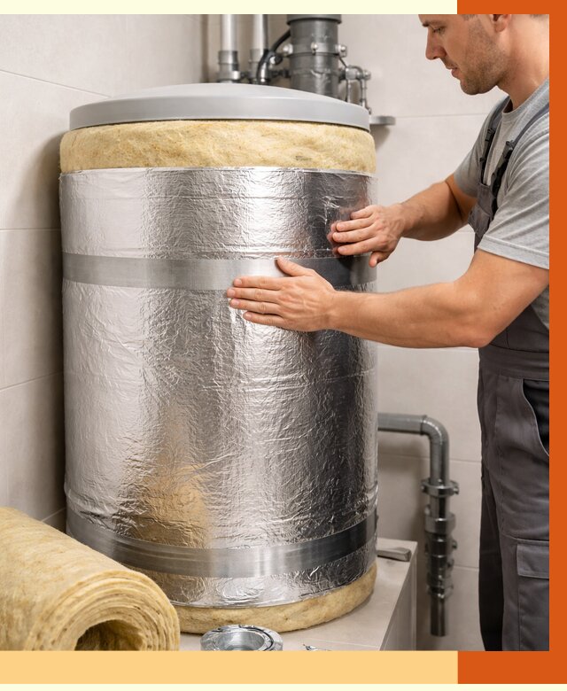 Утепление бойлера в Североморске от 4814 руб. под ключ | Утепление ППУ | ТепломастерСвм