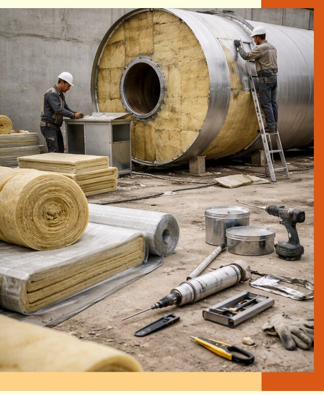 Утепление резервуара с топливом в Североморске от 29417 руб. под ключ | ТепломастерСвм