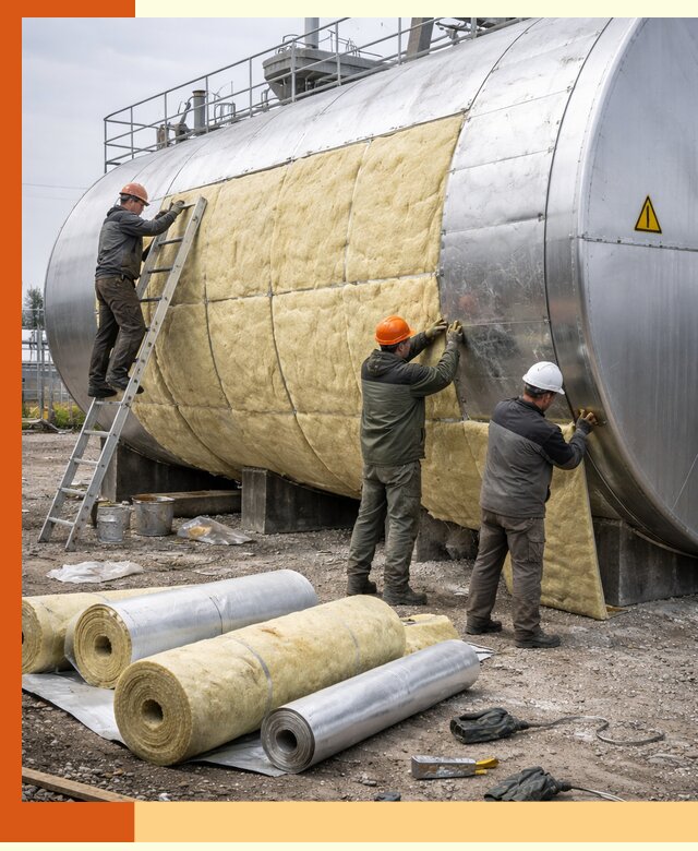 Утепление резервуаров с топливом в Североморске надежно и экономично