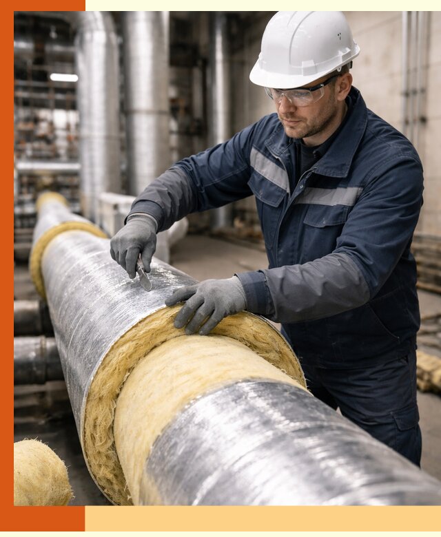 Утепление технологического оборудования и заводских установок в Североморске