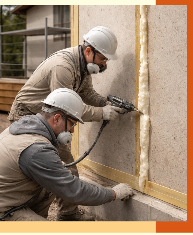 Утепление сип панелей ППУ в Североморске от 5135 руб. под ключ | ТепломастерСвм