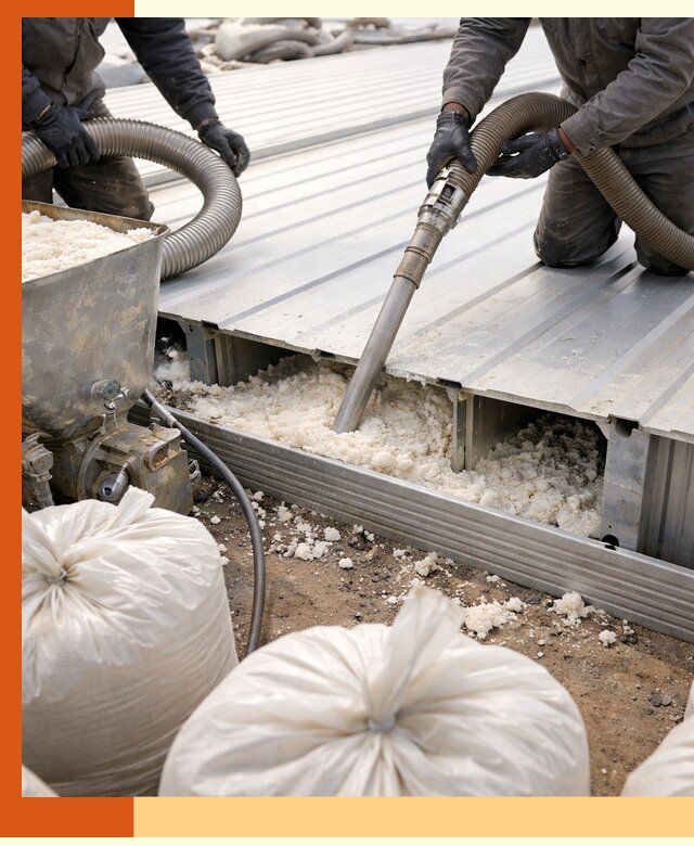 Заполнение пустот кровельных панелей пенными и мокрыми герметиками в Североморске