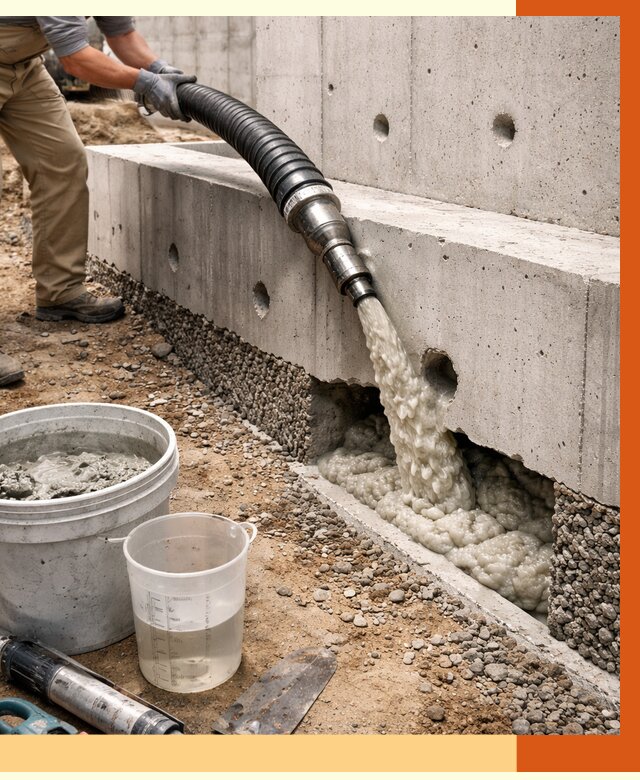 Заполнение полостей фундамента в Североморске от 7274 руб. под ключ | ТепломастерСвм