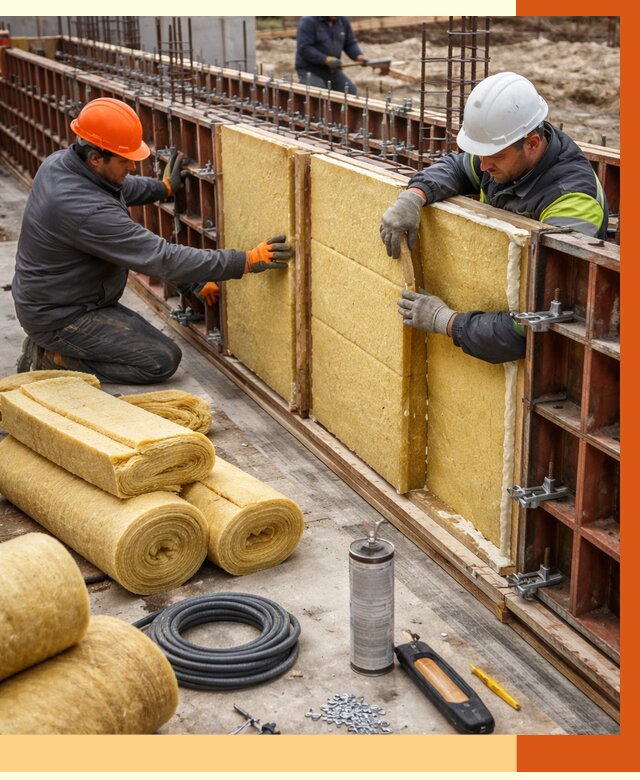 Теплоизоляция опалубки в Североморске от 7702 руб. за м2 — услуги и монтаж | ТепломастерСвм