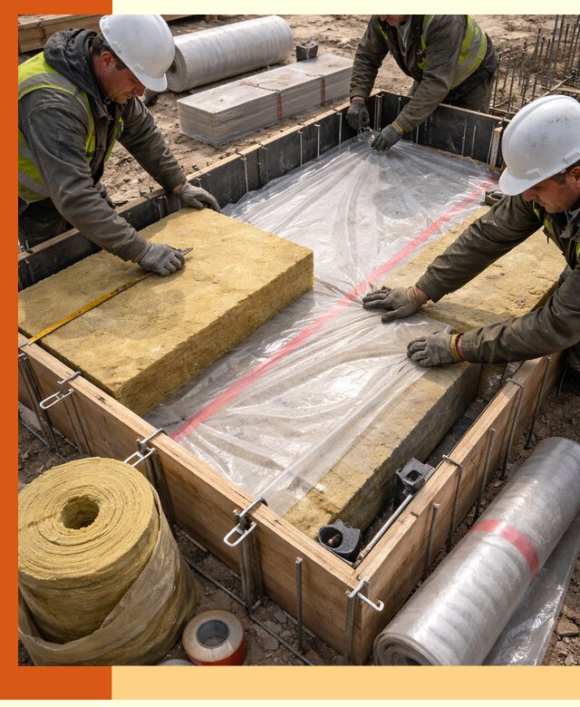 Теплоизоляция опалубки для строительства в Североморске