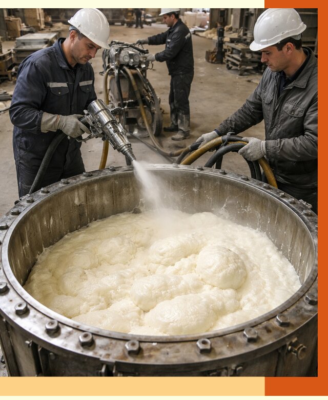 Заливка ППУ в емкости в Североморске от 7755 руб. — утепление емкости под ключ | ТепломастерСвм