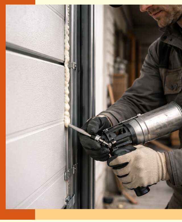 Заполнение пустот ворот в Североморске профессионально и герметично