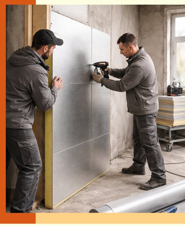 Утепление PIR панелями домов и зданий в Североморске