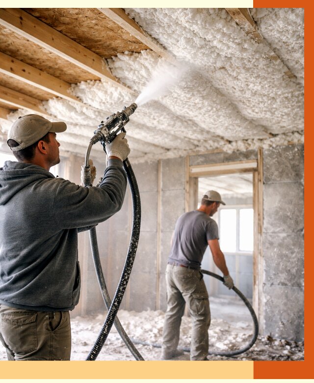 Утепление пеноизолом в Североморске от 1712 руб./м2 под ключ | ТепломастерСвм