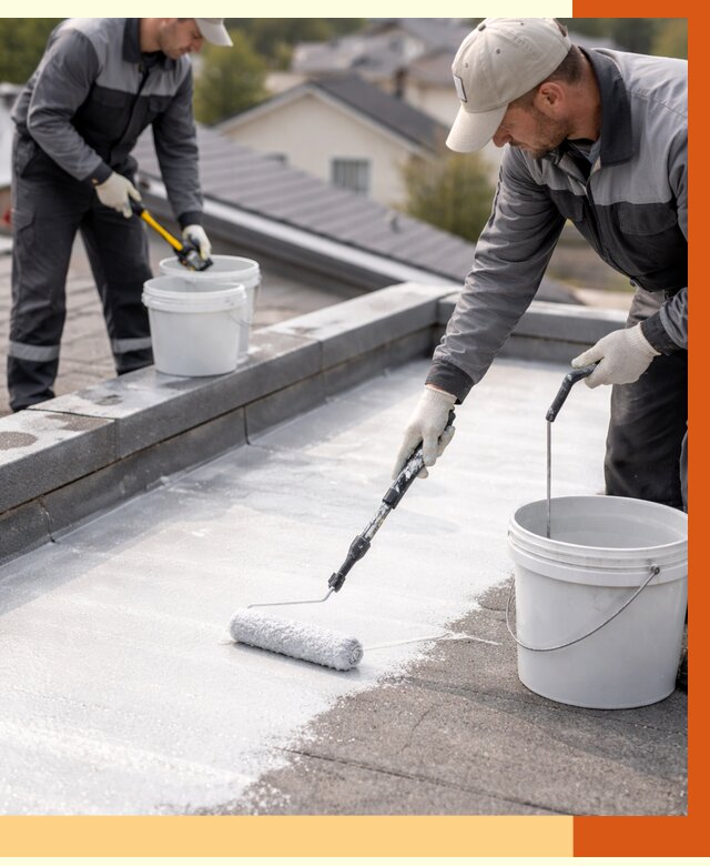 Утепление кровли жидкой теплоизоляцией в Североморске от 2300 руб./м2 | ТепломастерСвм