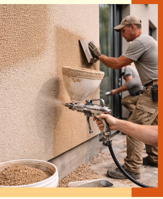 Утепление фасада жидкой пробкой в Североморске от 5135 руб./м² под ключ | ТепломастерСвм